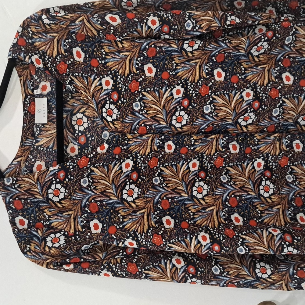 Kaffe Flowered Pattern Blouse